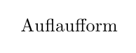 Ausgabe mit Ligatur